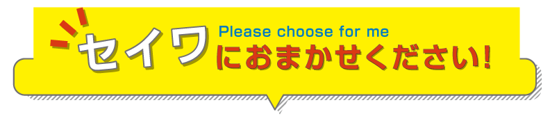 セイワにおまかせください!